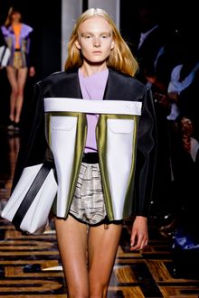 Balenciaga Spring 2012  Gray High Waist Mini Shorts - Lyst