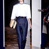 Balenciaga Spring 2012  Denim Pants Belted To The Waist, Pleated Through The Thigh in Blue - Lyst