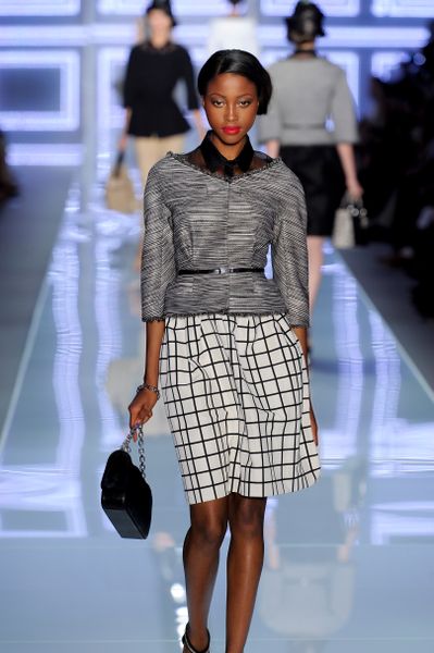 Dior Spring 2012 Black Leather Shoulder Bag With Silver Chain Strap in Black - Lyst