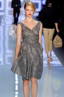 Dior Spring 2012 Gray Sheer Layered Grace Kelly Dress  - Lyst