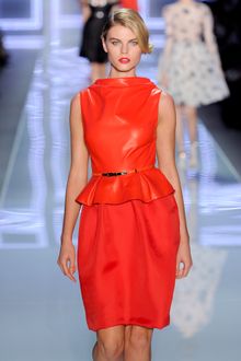 Dior Spring 2012 Red Gazar Skirt  - Lyst