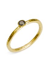 Gurhan Skittle Stackable Black Diamond Ring