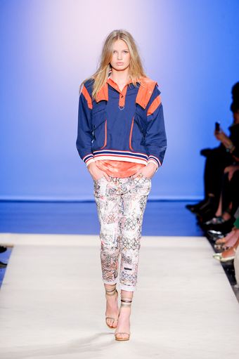 Isabel Marant Spring 2012 Orange Tie-Dye Jersey Top  - Lyst