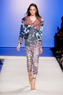 Isabel Marant Spring 2012 Multicolor Bleached Cropped Pants - Lyst