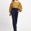 Yves Saint Laurent Offtheshoulder Cotton Blouse in Yellow (black) - Lyst