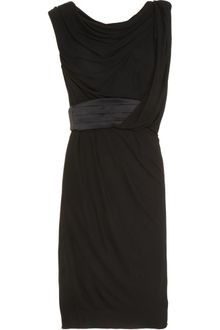 Alexander Wang Sleeveless Drape Front Dress - Lyst