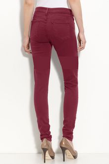 Blue Essence Colored Denim Skinny Jeans - Lyst