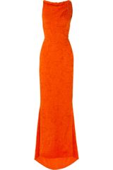 Carolina Herrera Embellished Silk-jacquard Gown