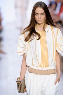 Chloé Spring 2012 Tented Round Shoulder Blouse - Lyst