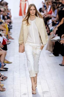 Chloé Spring 2012 White Cropped Zipped Jacket - Lyst