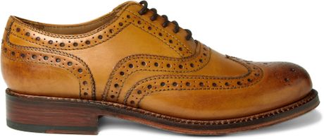 grenson leather wingtip sneakers