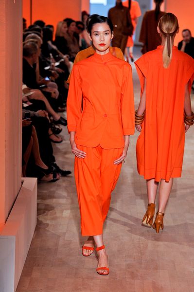 Hermes Spring 2012 Orange OpenToe Sandal in Orange - Lyst