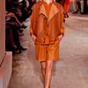 Hermes Spring 2012 Leather Sleeveless Jacket in Orange - Lyst