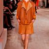 Hermes Spring 2012 Leather Sleeveless Jacket in Orange - Lyst