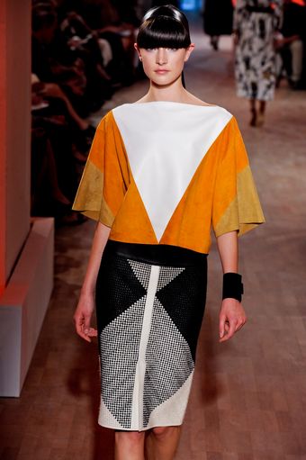 Hermes Spring 2012 Contrast Top - Lyst