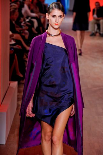 Hermes Spring 2012 Silk Purple Jacket with Contrast  - Lyst
