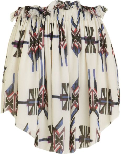 Isabel Marant Navajo Skirt in Beige - Lyst