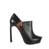 Lanvin Calfskin Heels Ankleboots with Cuts in Black - Lyst