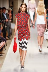 Loewe Spring 2012 White & Black High Heel Platform Sandals