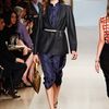 Loewe Spring 2012 Blue Print Knee Lenght Mandarian Collar Dress in Blue - Lyst