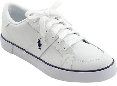 Polo Ralph Lauren Harold Leather Sneakers in White for Men ...