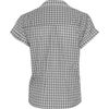 Steven Alan Gingham Cropped Pajama Top in Gray (white) - Lyst