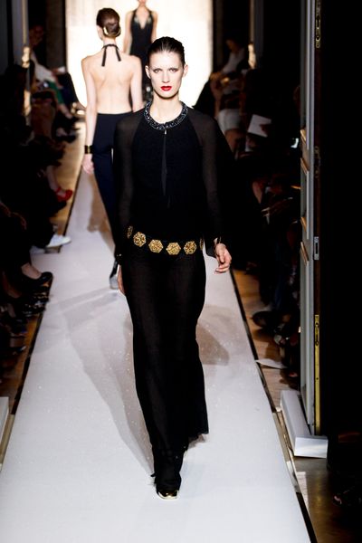 Yves Saint Laurent Spring 2012 Gold Plated Pumps in Gold - Lyst
