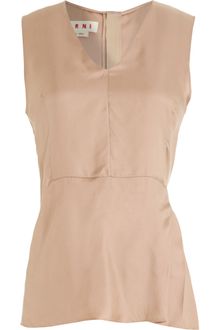 Marni Side Pleat Blouse - Lyst