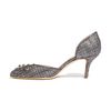 Oscar De La Renta Embellished Tweed Dorsay in Gray (anthracite) - Lyst