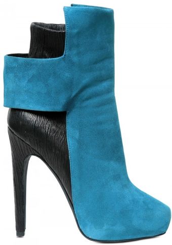 Aperlai 130mm Suede Stretch Calf Low Boots - Lyst