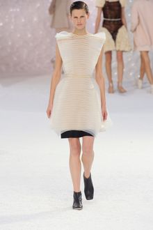 Chanel Spring 2012 Mille-Feuille Pleated Cocktail Dress With Pointed Shoulders  - Lyst
