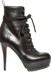 Gianvito Rossi 120mm Calfskin Lace Up Low Boots - Lyst