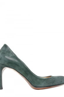Jil Sander 80mm Glossy Suede Pumps - Lyst