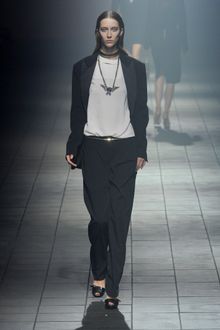 Lanvin Spring 2012 Black Peep-Toe Sandal Heels  - Lyst