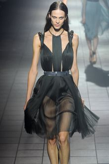 Lanvin Spring 2012 Black Wide Belt - Lyst