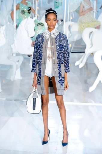 Louis Vuitton Spring 2012 White and Blue Crocodile Leather Tote Bag - Lyst