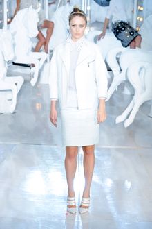 Louis Vuitton Spring 2012 Pointed Toe Strappy Leather Mules - Lyst