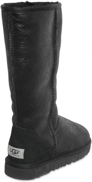 ugg tall leather bomber boots