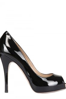 Valentino 120mm Patent Open Toe Pumps - Lyst