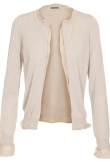 Bottega Veneta Silk Lined Silk-cashmere Knit Cardigan - Lyst