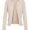 Bottega Veneta Silk Lined Silkcashmere Knit Cardigan in Beige - Lyst
