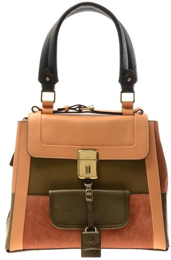 Chloé Darla Patchwork Leather Handbag - Lyst