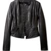 D&g Black Leather Panelled Jacket in Black - Lyst