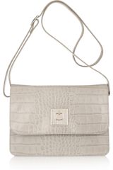 DKNY Crocodile-effect Leather Shoulder Bag