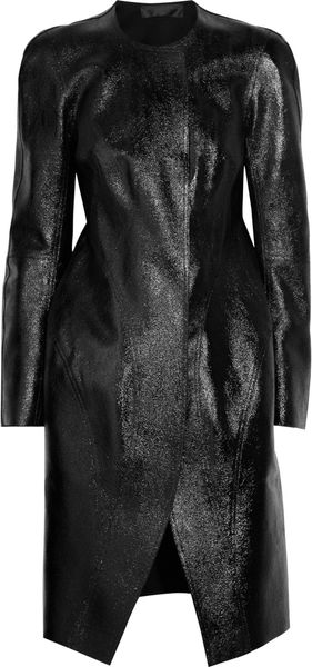 Donna Karan New York Avatar Glossed Wool-blend Coat - Lyst