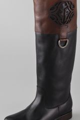 Frye Melissa Two-tone Logo Boot