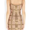 Hervé Léger Sequined Bandage Dress in Beige (nude) - Lyst
