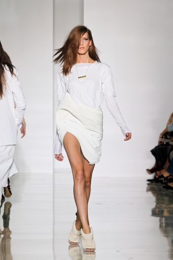 Kanye West Spring 2012 White High Heel Booties - Lyst