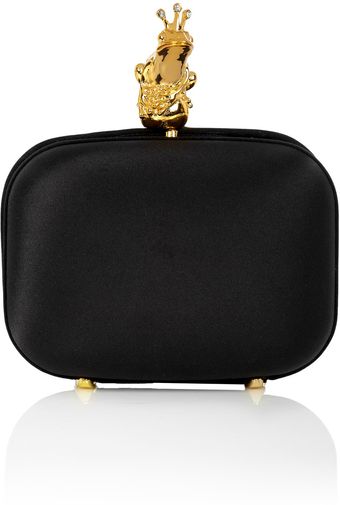 Love Moschino Frog Queen Satin Box Clutch - Lyst