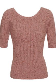 Opening Ceremony Virgin Wool-blend Knit Sweater with Scoop Back - Lyst